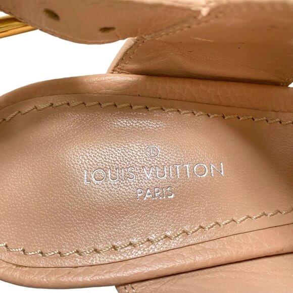 LOUIS VUITTON Horizon Line Sandals - Pink Women's Sandals Leather 620-082025 - Picture 7 of 8